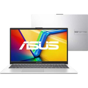 Notebook Asus Vivobook Intel Core I3, 4GB de Memória, Armazenamento 256GB SSD, Windows 11 Home, Prata, Tela de 15,6″, E1504GA-NJ441W, ASUS – CX 1 UN