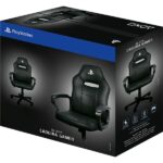 Cadeira Gamer Playstation, com encosto reclinável e ajuste de altura, Preta, PPF, XL-3319, Playstation - CX 1 UN