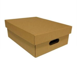 Caixa organizadora kraft M, 40cm x 30cm x 14cm, 201, Cart Paper – 1 UN