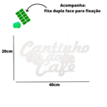 Cantinho do Café Xicara Em Mdf Branco