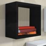 Kit 3 Nicho Decorativo 45X45X15 cm Preto Em Mdf