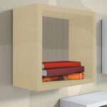 Kit 3 Nicho Decorativo 50X50X20 cm Natural Em Mdf