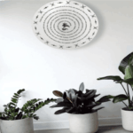 Mandala Oração de São Jorge em MDF 60 cm Branco