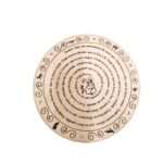 Mandala Oração de São Francisco em MDF 30 cm natural