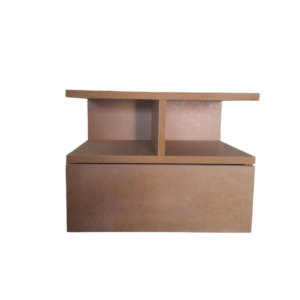 Mesa De Cabeceira Flutuante Gaveta Natural Em Mdf