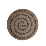 oração ave maria mandala 30 cm gravado mdf 3mm natural