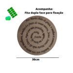 oração ave maria mandala 30 cm gravado mdf 3mm natural