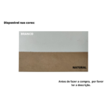 placa sinalização 1/2 oficio faturamento mdf branco