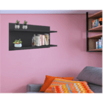 PRATELEIRA COM FUNDO TROVARELLI Preto