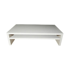 Suporte c/ Prateleira Para Monitor Branco Em Mdf