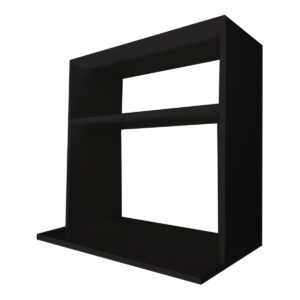 Suporte Microondas Com Nicho Em Mdf Preto