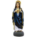 Sagrado Coração De Maria Luminária Vela 17.5cm - Enfeite Resina